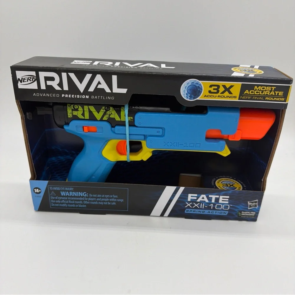 Nerf Rival Fate XXII-100 Blaster - Blue, Orange, and Yellow